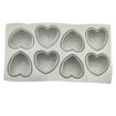 Εικόνα για Φόρμα Σιλικόνης Καρδιά 8 Θέσεων Γκρι 29,9 x 17,5  x 3,5 cm