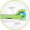 Εικόνα για Πατίνι Zipper Με Φωτιζόμενους Τροχούς Πράσινο/Μπλε, Zycom