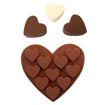 Εικόνα για Φόρμα Σιλικόνης Για Σοκολατάκια Καρδιά 10 Θέσεων Καφέ 16 x 15 cm