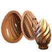 Εικόνα για Φόρμα Σιλικόνης Διπλή Κύμα Για 3D Σοκολατένιο Αυγό