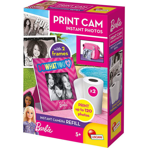 Εικόνα για Ανταλλακτικό Refill 2 Ρολά Χαρτί για την Instant Φωτογραφική Μηχανή Barbie Print Cam 97968 Lisciani