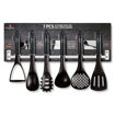 Εικόνα για Σετ Εργαλεία Κουζίνας 7τμχ Με Επιτοίχια Βάση, Black Silver Collection BH-6327 Berlinger Haus