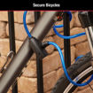 Εικόνα για Κλειδαριά Μηχανής και Ποδηλάτου Βαρέως Τύπου με Συρματόσχοινο Πλαστικής Επίστρωσης 1,35m και Δύο Κλειδιά