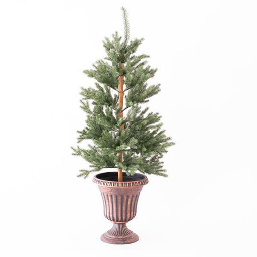 Εικόνα για Χριστουγεννιάτικο Δέντρο Πράσινο Κυπαρίσσι Σε Γλαστράκι, 120cm Eurolamp 600-30489
