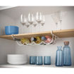 Εικόνα για Θήκη Ψυγείου - Ραφιού Λευκή Για 4 Μπουκάλια εως 1.5 lt Cool Bottle  41 x 33 x12 cm Metaltex 364901
