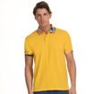 Εικόνα για Ανδρική Βαμβακερή Κοντομάνικη Polo Μπλούζα Κίτρινη Splendid 45-206-009