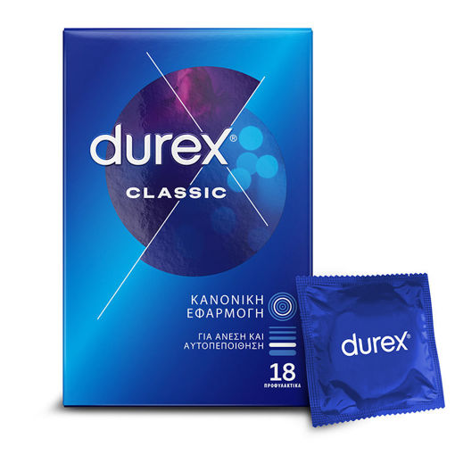Εικόνα για Προφυλακτικά Classic Κανονική Εφαρμογή Durex - 18 Τεμάχια
