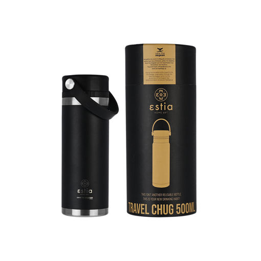 Εικόνα για Θερμός Travel Chug Save the Aegean 500ml Midnight Black Estia 01-17804