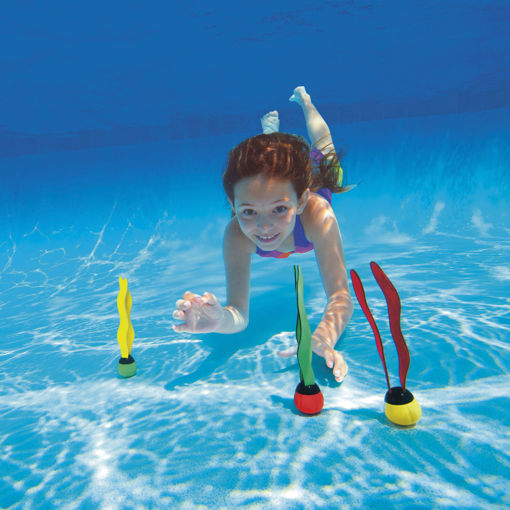 Εικόνα για Intex Underwater Fun Balls Υποβρύχια Παιχνίδια Πισίνας | Σετ 3 Μπάλες με Neoprene Streamers | 6+ ετών 55503