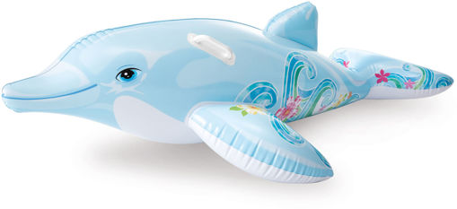 Εικόνα για Intex Lil' Dolphin Φουσκωτό Δελφίνι 175x66cm | Ride-On για Παιδιά 3+ | Με Χερούλια Ασφαλείας 58535
