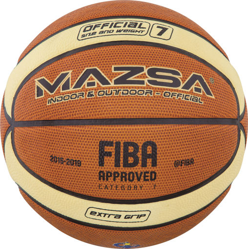 Εικόνα για Μπάλα Basket MAZSA 0BB-41510 No. 7 FIBA Approved 41510