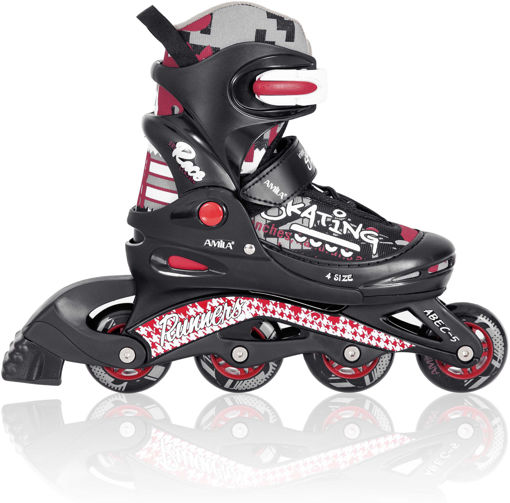 Εικόνα για Αυξομειούμενα In-Line Skates Μαύρα Παιδικά Νούμερο 38-41 Amila 48928