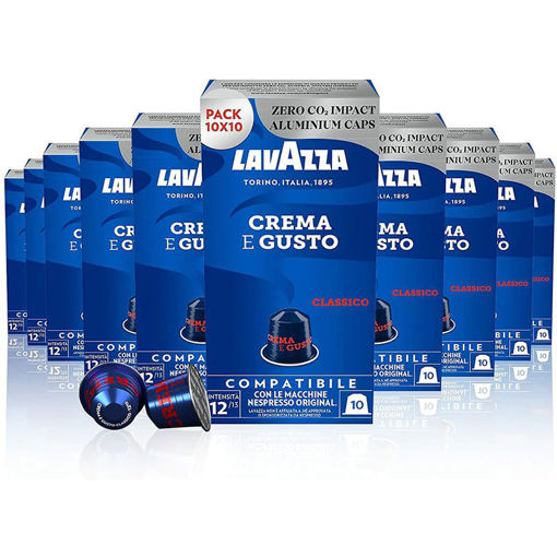 Εικόνα για Lavazza Crema e Gusto Κάψουλες Αλουμινίου Συμβατές Με Nespresso  – 100 Κάψουλες