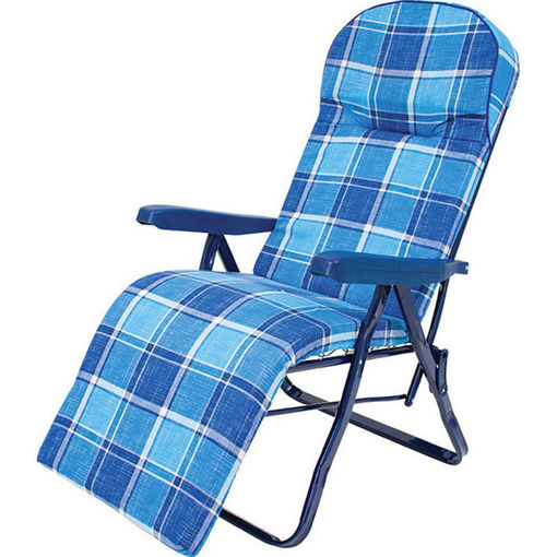 Εικόνα για Πολυθρόνα 6 Θέσεων Με Μπλε Καρό Μαξιλάρι Escape 15632