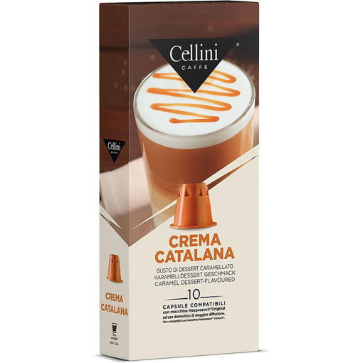 Εικόνα για Ρόφημα Crema Catalana Συμβατές Κάψουλες με Nespresso Cellini - 10 Κάψουλες