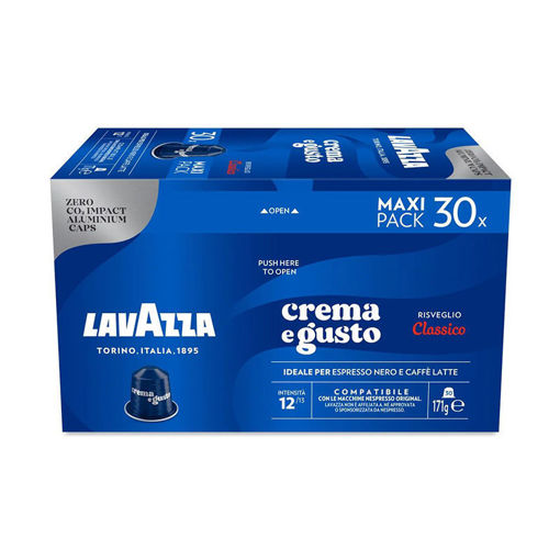 Εικόνα για Lavazza Crema e Gusto Κάψουλες Αλουμινίου Συμβατές Με Nespresso  – 30 Κάψουλες