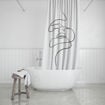 Εικόνα για Κουρτίνα Μπάνιου Αδιάβροχη Line Art Πολυεστερική 180x180cm Estia 02-18085