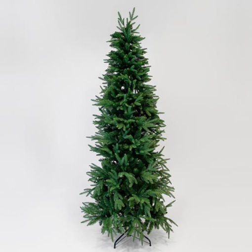 Εικόνα για Χριστουγεννιάτικο Δέντρο Κυπαρίσσι Πράσινο Slim 210 cm με Μεταλλική Βάση Eurolamp 600-30153