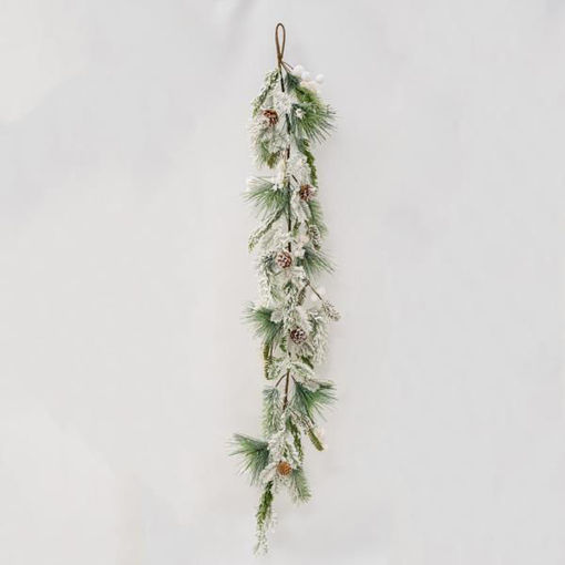 Εικόνα για Χριστουγεννιάτικο Διακοσμητικό Κλαδί Χινονισμένο Με Berries 120cm Eurolamp 600-45540