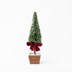 Εικόνα για Χριστουγεννιάτικο Διακοσμητικό Πλαστικό Δεντράκι Με Φιόγκο 13x53cm Eurolamp 600-45647