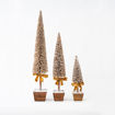 Εικόνα για Χριστουγεννιάτικο Διακοσμητικό Δεντράκι, Χρυσό, Με Φύλλα, Πλαστικό  20x95cm Eurolamp 600-45648