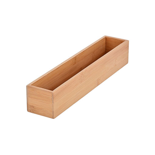 Εικόνα για Κουτί Οργάνωσης Συρταριού Bamboo Essentials  8x38x7 cm Estia 03-17576