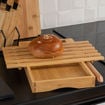 Εικόνα για Σετ Επιφάνεια Κοπής Ψωμιού και Μαχαίρι Καφέ 35.5x22x3.5cm Estia Bamboo Essentials 01-12946