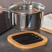 Εικόνα για Βάση Μαγειρικού Σκεύους Ατσάλινη Μαύρη 17x17x1cm Estia Bamboo Essentials 01-13189