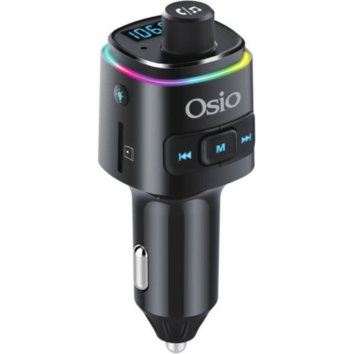 Εικόνα για FM Transmitter Osio OFT-4240BT, Bluetooth 5.0, Fast Charge USB-C & USB-A, LED, microSD