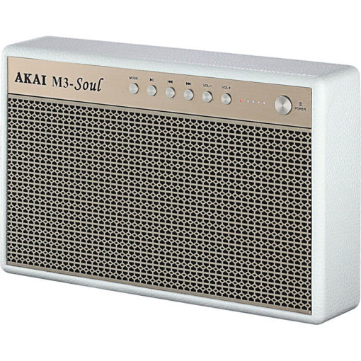 Εικόνα για Φορητό ηχείο Λευκό Bluetooth με USB, Aux-In και USB για φόρτιση – 20 W Akai M3-Soul