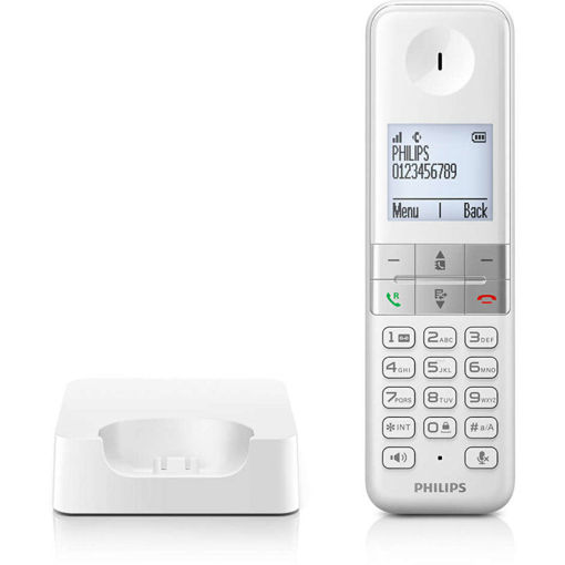 Εικόνα για Ασύρματο Τηλέφωνο με Aνοιχτή Aκρόαση Λευκό Philips D4701W/34