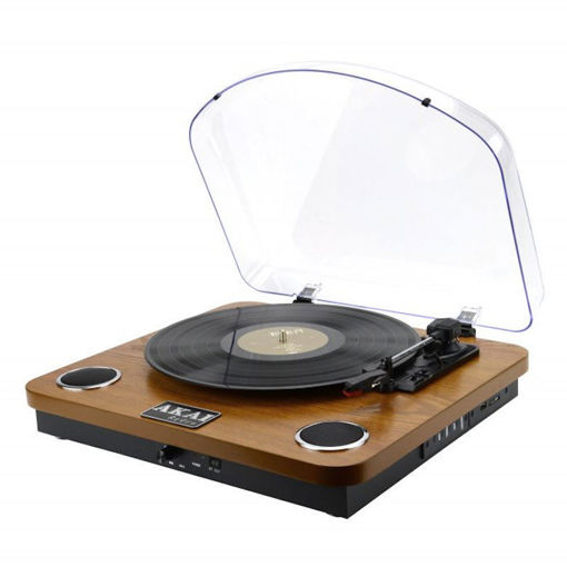 Εικόνα για AKAI ATT-11BTN Ξύλινο Πικάπ Retro με Bluetooth IN/OUT & USB Recording - Vinyl to Digital