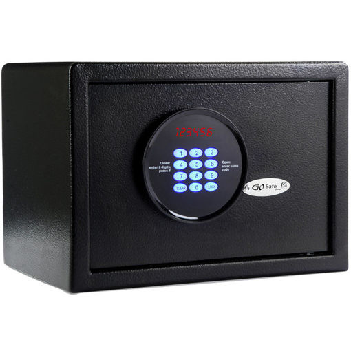 Εικόνα για Χρηματοκιβώτιο ξενοδοχείου με ηλεκτρονική κλειδαριά 16 L μαύρο – 25 x 35 x 25 cm GOsafe H25 GR Olympia 1106452-0047