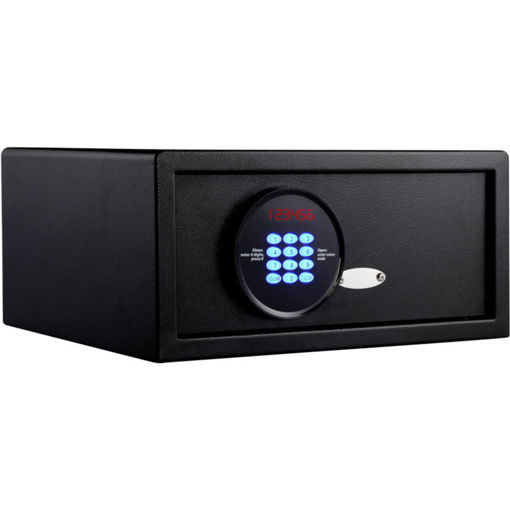 Εικόνα για Χρηματοκιβώτιο ξενοδοχείου με ηλεκτρονική κλειδαριά 23 L μαύρο  GOsafe H20 GR  – 20 x 43 x 37 cm Olympia 1106452-0046