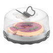 Εικόνα για Τουρτιέρα Στρόγγυλη Πλαστική Ανθρακί Caramel Cake Dome 24x24x13.3cm Qlux - L-00501-2