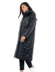 Εικόνα για Biston fashion γυναικείο μακρύ μπουφάν με αποσπώμενη κουκούλα Μαύρο 48-101-002