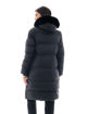 Εικόνα για Biston fashion γυναικείο μακρύ μπουφάν με ενσωματωμένη κουκούλα Μαύρο 48-101-057