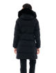 Εικόνα για Γυναικείο μακρύ μπουφάν με ενσωματωμένη κουκούλα Μαύρο Splendid fashion  48-101-082