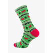 Εικόνα για Κάλτσες με Χειμωνιάτικα Σχέδια Σκίουροι Ζακάρ Πράσινες - 1 Ζευγάρι Vincent Creation 2188