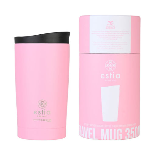 Εικόνα για Θερμός Travel Mug Save The Aegean 350ml Blossom Rose Estia 01-20408