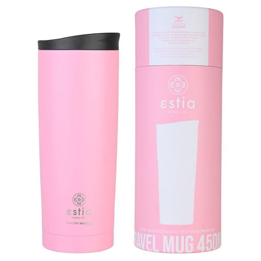 Εικόνα για Θερμός Travel Mug Save The Aegean 450ml Blossom Rose Estia 01-20354