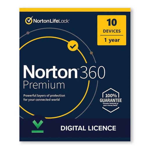 Εικόνα για Norton 360 Premium + 75 GB Cloud Χώρος Αποθήκευσης 10-Συσκευές 1 Έτος