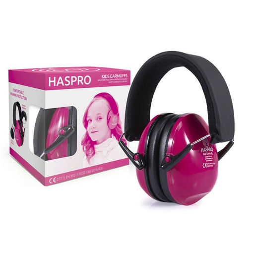 Εικόνα για Ακουστικά Προστασίας Θορύβου Για Παιδιά Από 3 Ετών Ροζ Haspro Kids Earmuffs