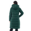 Εικόνα για Biston fashion γυναικείο μακρύ μπουφάν με ενσωματωμένη κουκούλα πράσινο 48-101-088