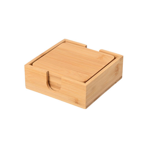 Εικόνα για Σουβέρ Με Θήκη 5 Τεμ. Bamboo Essentials 11x11cm Estia 01-19723