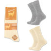 Εικόνα για Κάλτσες Με Μαλλί Αλπακά - Σετ 2 Ζευγάρια  Εκρού - Γκρι 2183