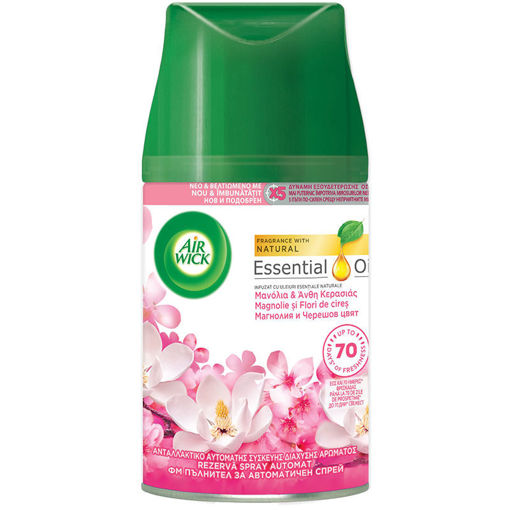 Εικόνα για Ανταλλακτικό Αρωματικό Χώρου Spray Freshmatic Magnolia & Cherry Blossom Airwick 250 ml