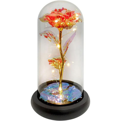 Εικόνα για Tριαντάφυλλο Χειροποίητο Σε Γυάλινο Θόλο Με Φωτισμό LED