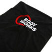 Εικόνα για Πετσέτα γυμναστηρίου με κουκούλα μαύρη Bodyworks  105985