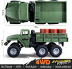 Εικόνα για Τηλεκατευθυνόμενο Φορτηγό MILITARY TRUCK 4x4 9980-4d Sino Toys